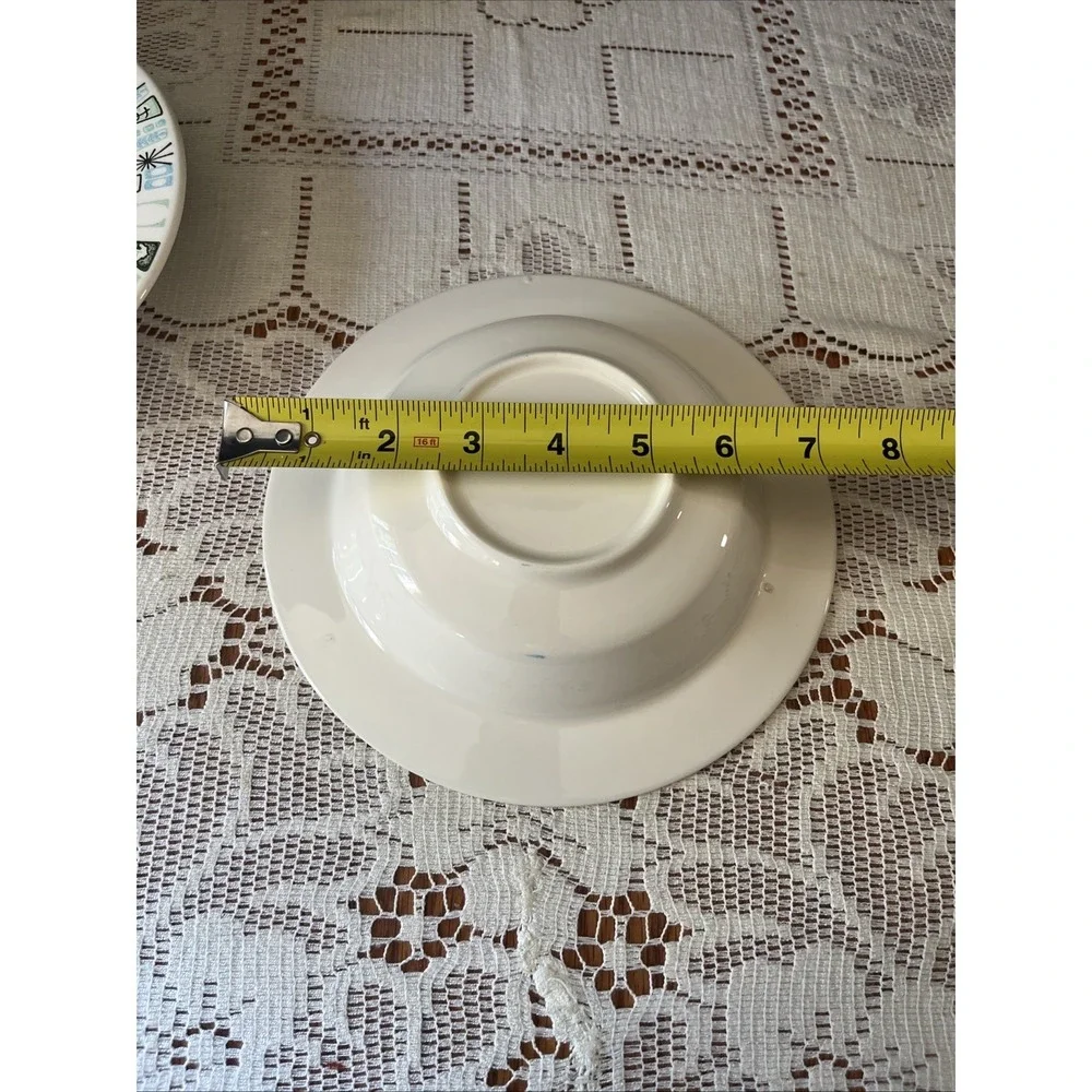Set Of 2 Taylor Smith Taylor  Bowls Cathay‎ Atomic Pattern MCM 7 5/8